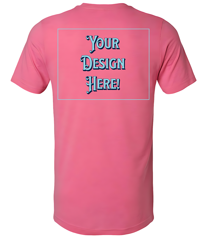 Custom T-Shirt - Right Pocket & Back Print Only