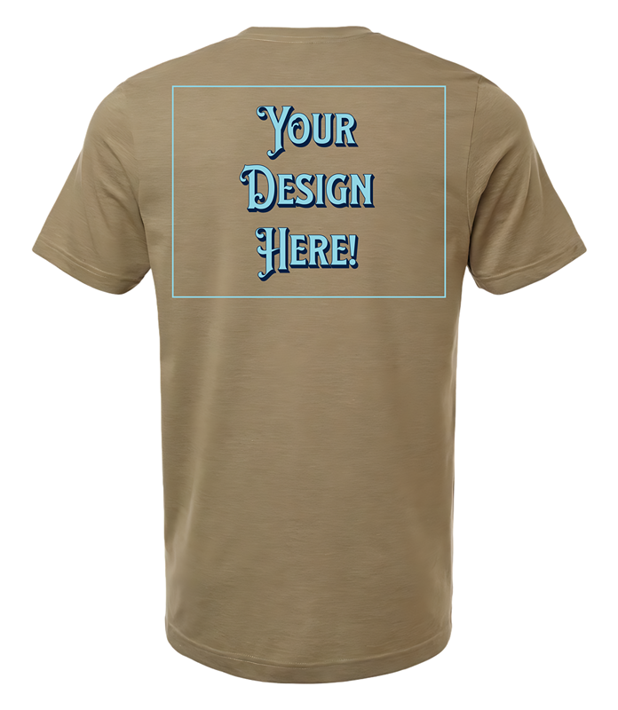 Custom T-Shirt - Right Pocket & Back Print Only