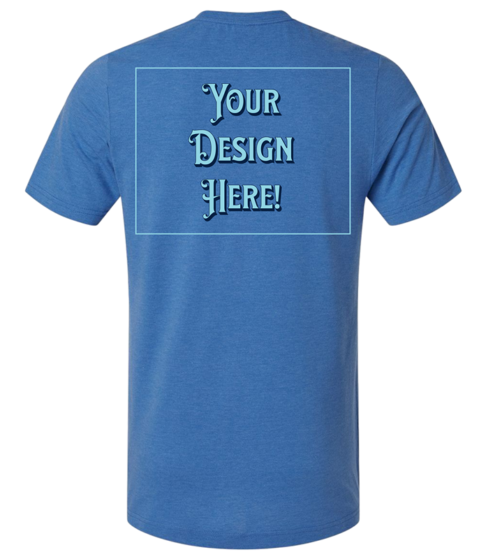 Custom T-Shirt - Right Pocket & Back Print Only