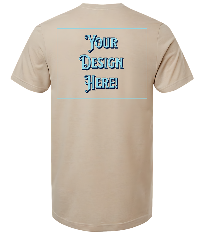 Custom T-Shirt - Right Pocket & Back Print Only