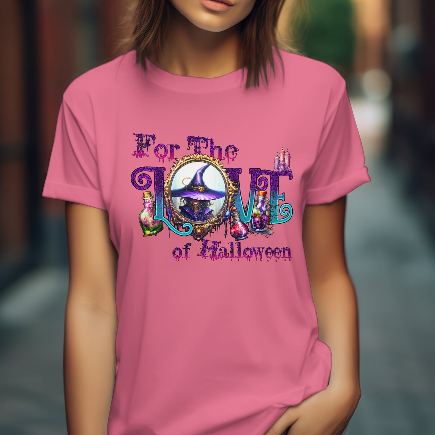 For The Love of Halloween Mirror T-Shirt