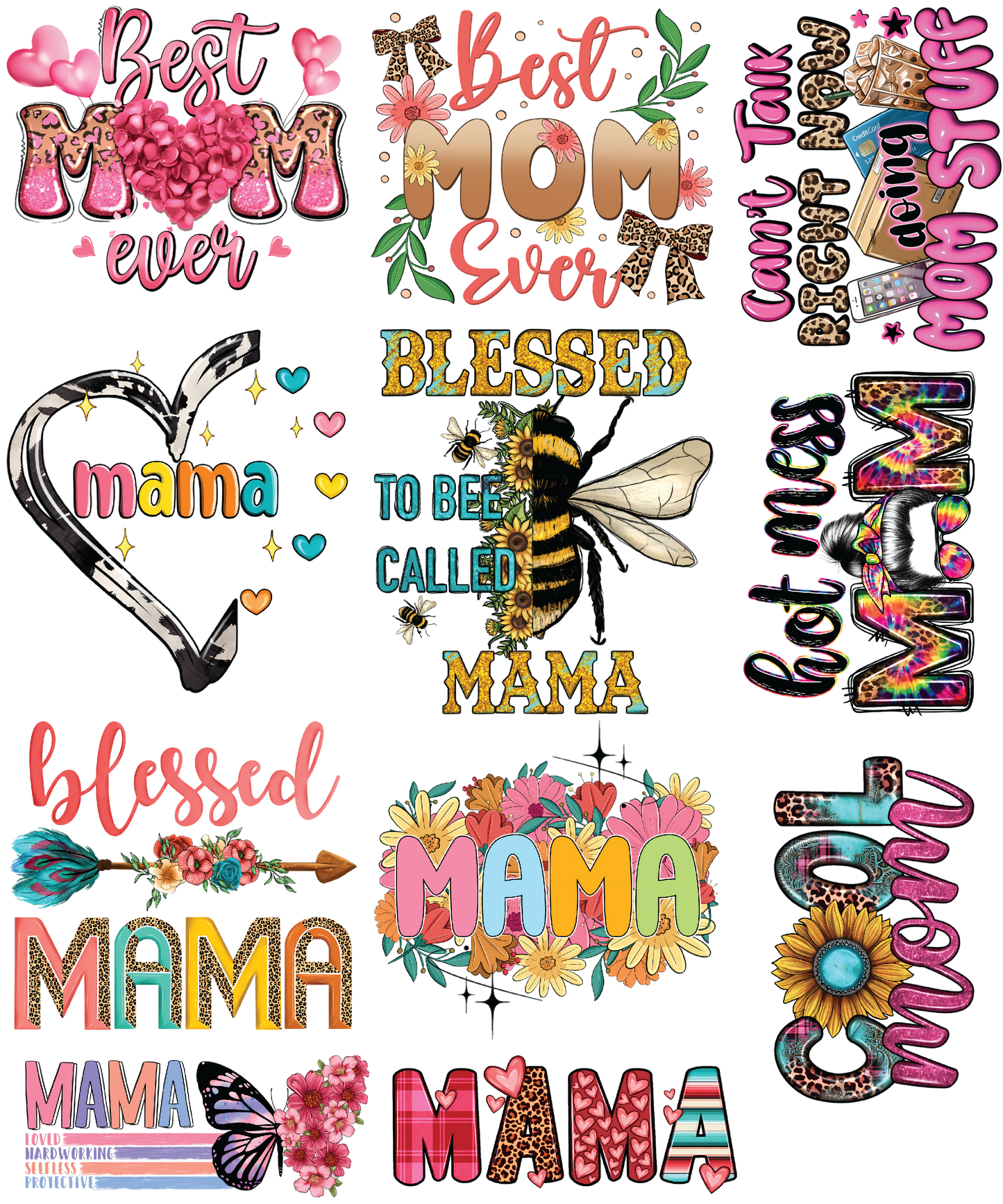 Mama 30"X36" Pre-Made Gang Sheet