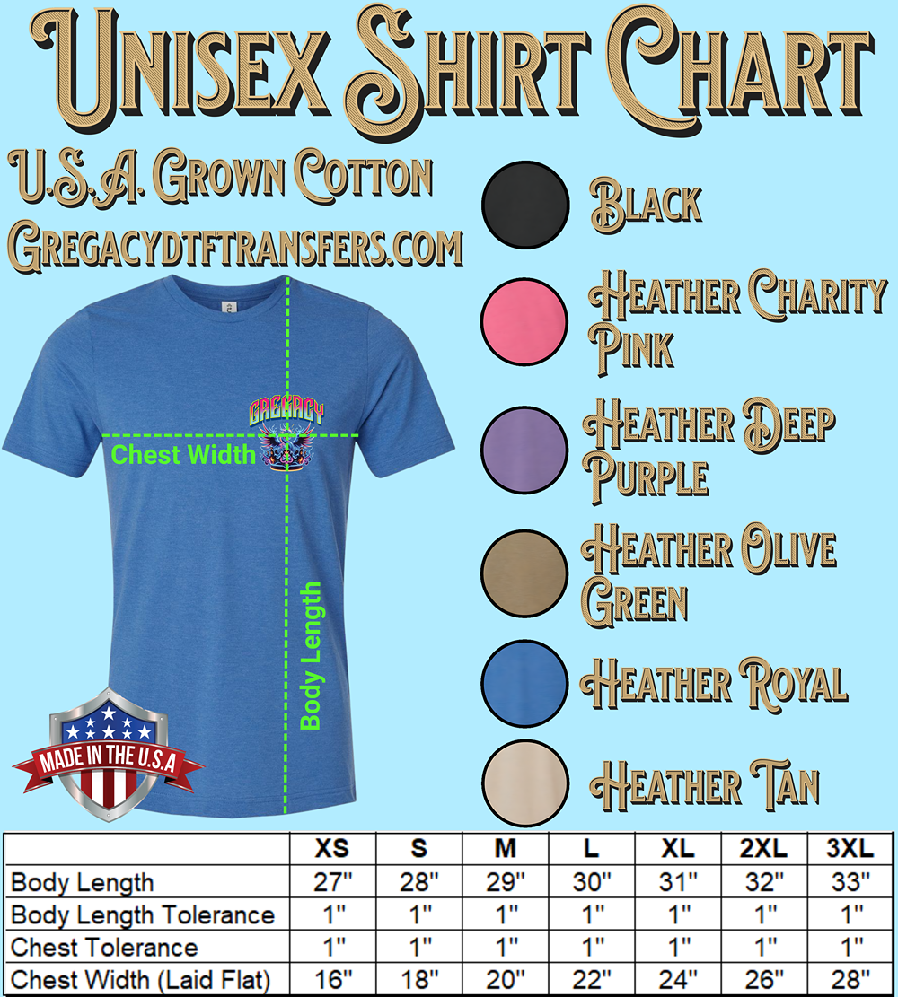 Custom T-Shirt - Front & Back Print Only