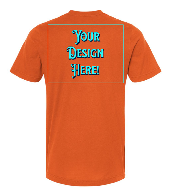 Custom T-Shirt - Front & Back Print Only