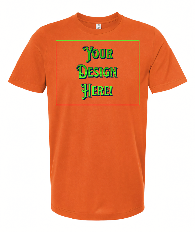 Custom T-Shirt - Front & Back Print Only