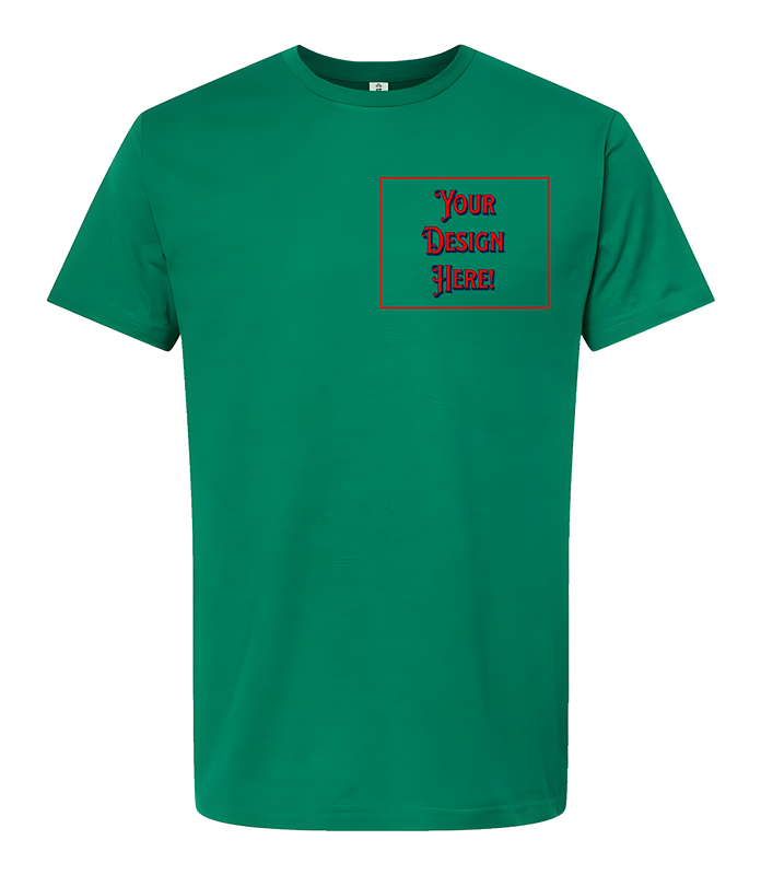 Custom T-Shirt - Left Pocket & Back Print Only