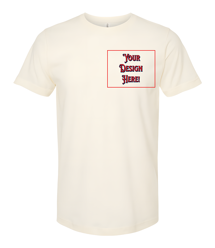 Custom T-Shirt - Left Pocket & Back Print Only