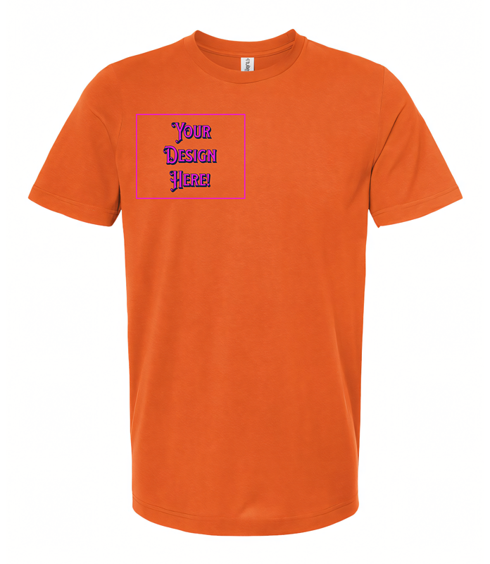 Custom T-Shirt - Right Pocket & Back Print Only