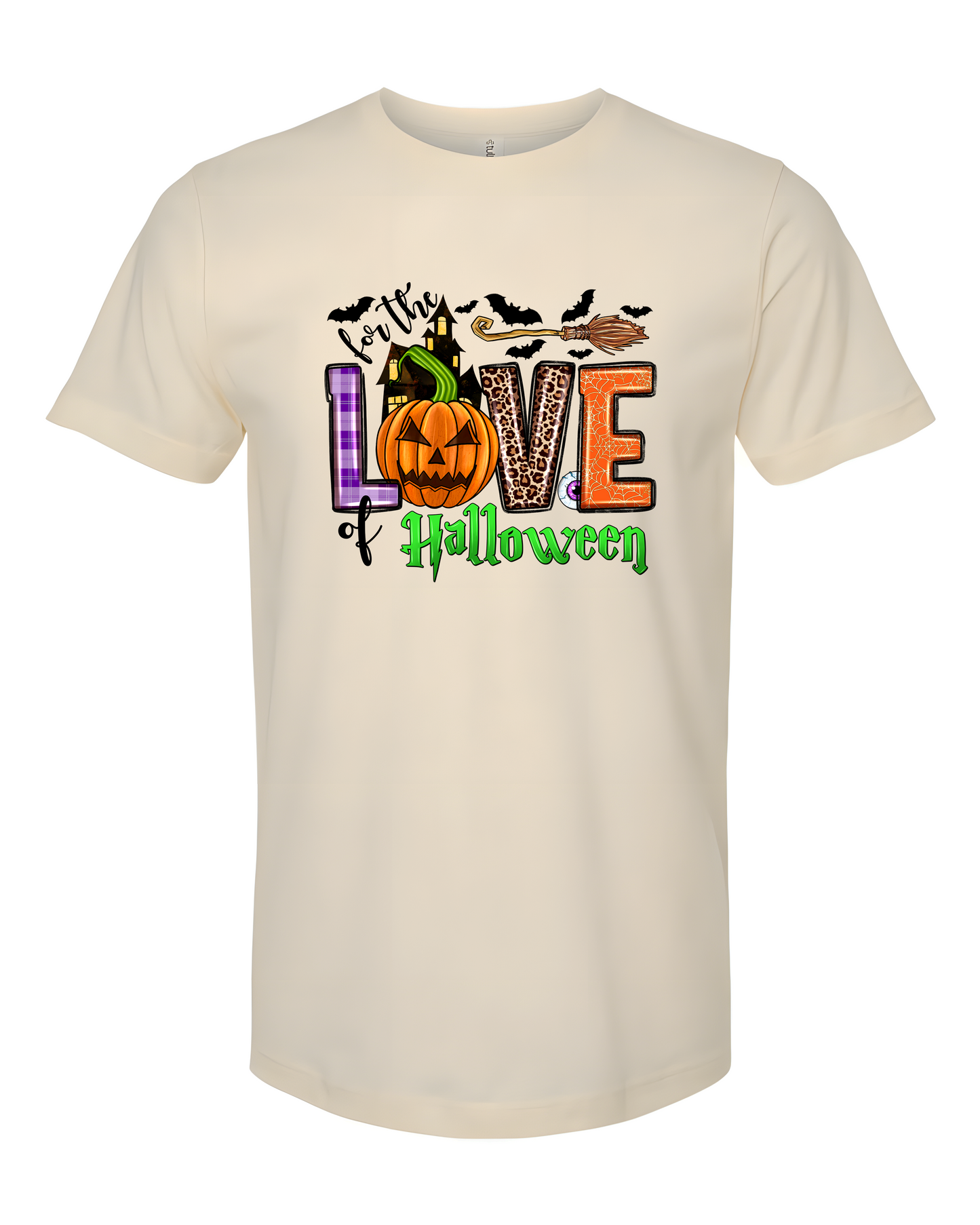 For The Love of Halloween Broom T-Shirt