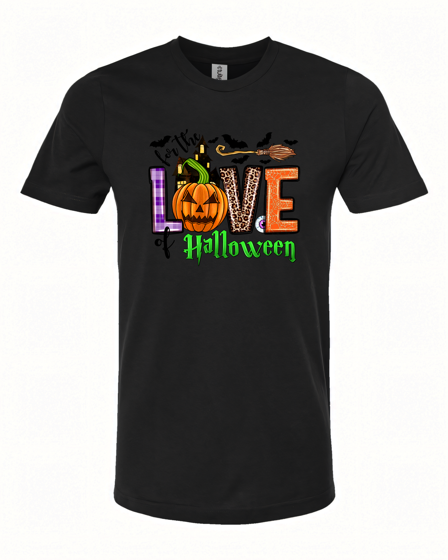 For The Love of Halloween Broom T-Shirt