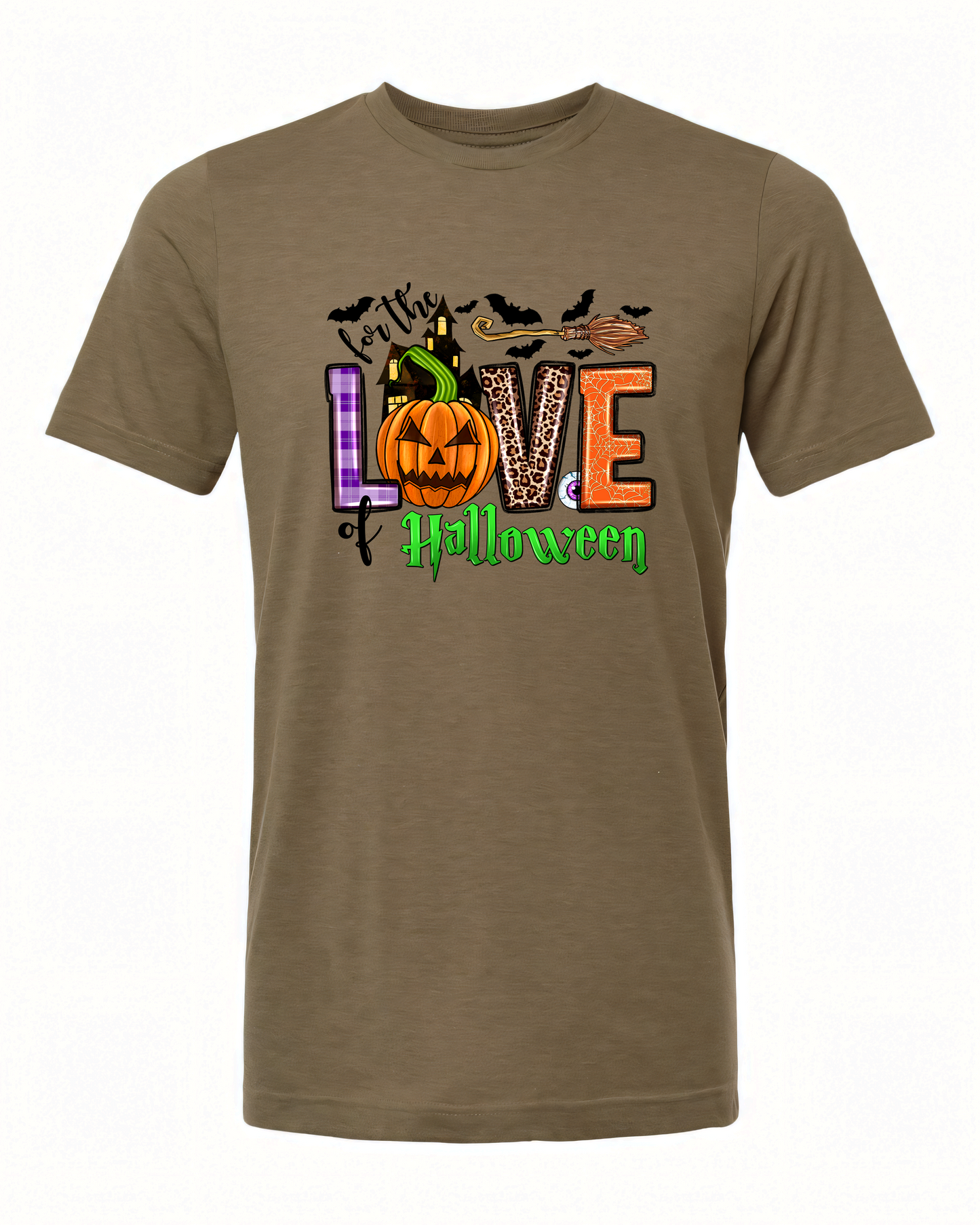For The Love of Halloween Broom T-Shirt