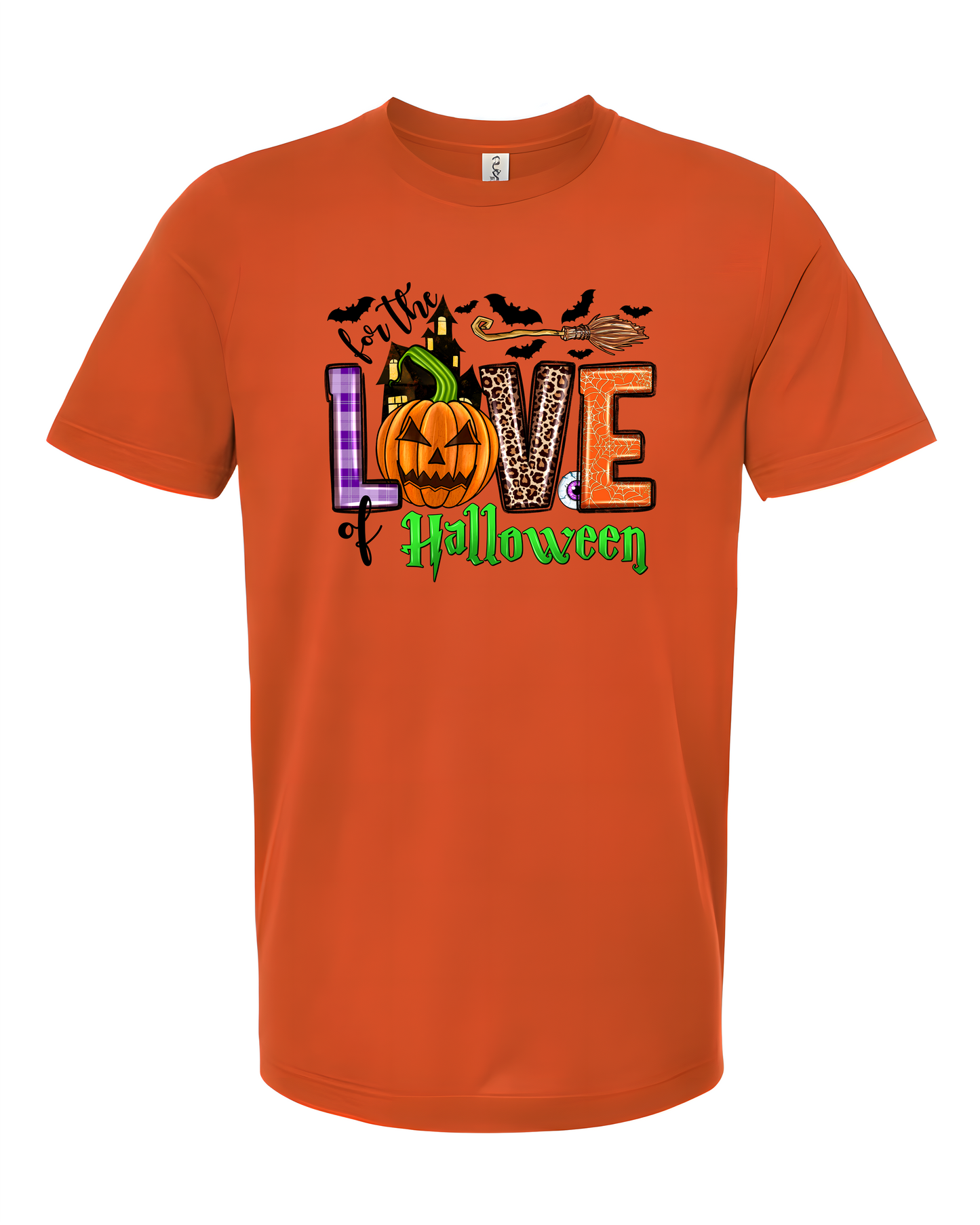 For The Love of Halloween Broom T-Shirt