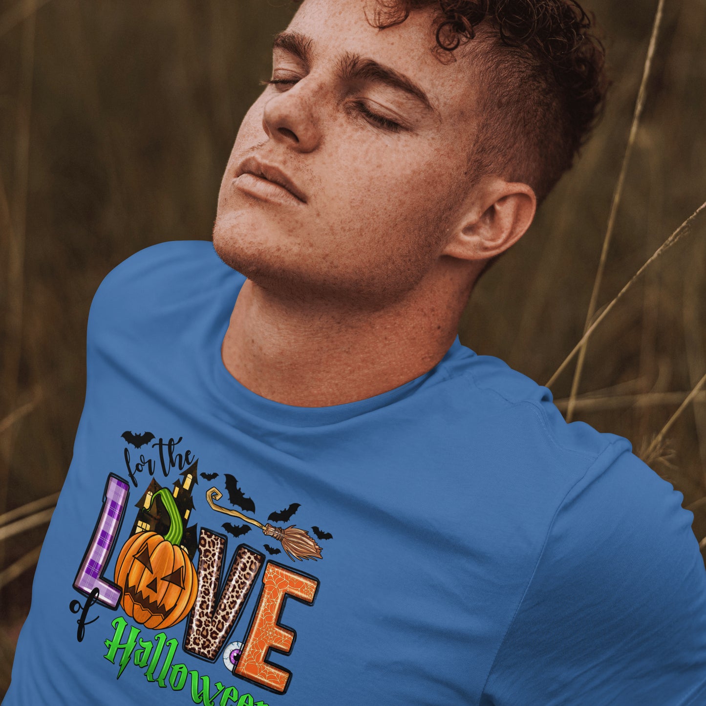 For The Love of Halloween Broom T-Shirt