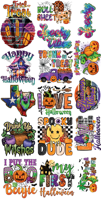 Halloween 30"X60" Pre-Made Gang Sheet