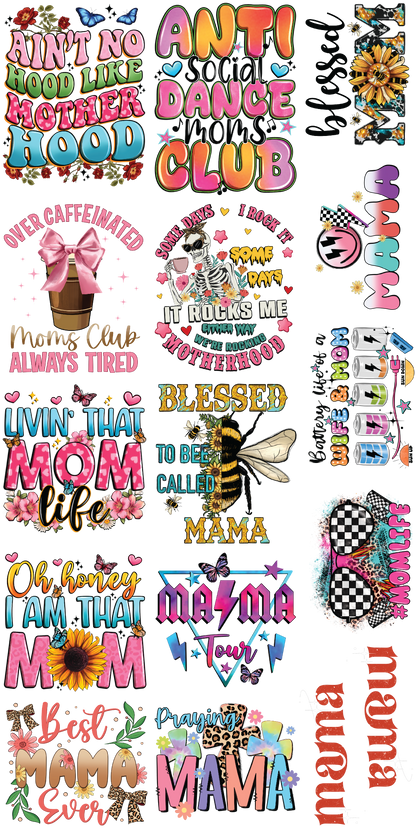 Mama 30"X60" Pre-Made Gang Sheet