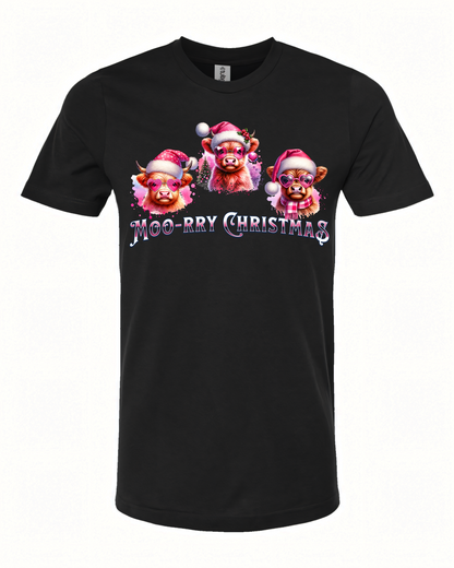 Moo-rry Christmas T-Shirt