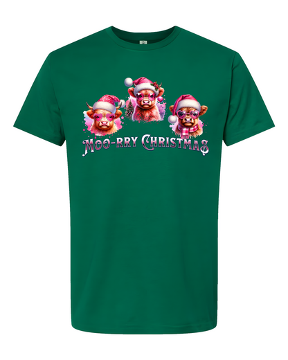 Moo-rry Christmas T-Shirt