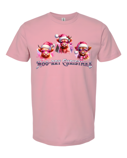 Moo-rry Christmas T-Shirt