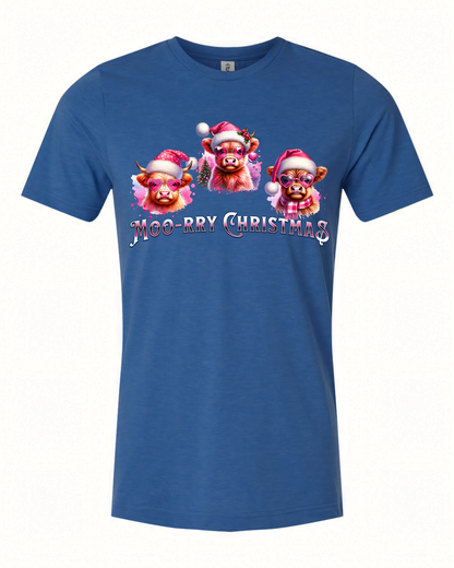 Moo-rry Christmas T-Shirt