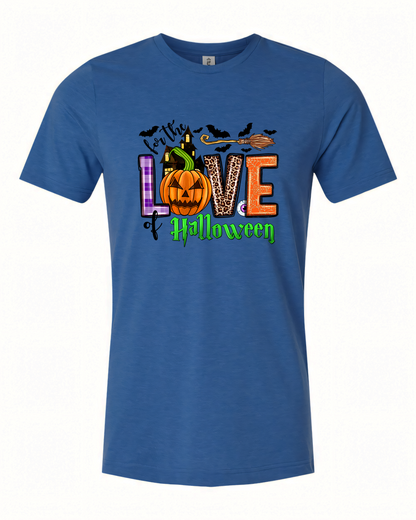 For The Love of Halloween Broom T-Shirt