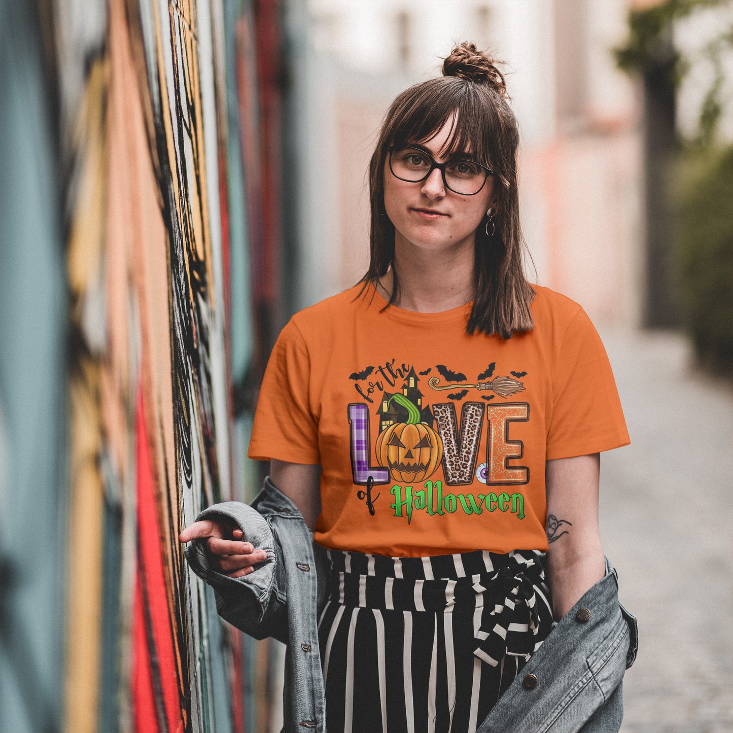 For The Love of Halloween Broom T-Shirt