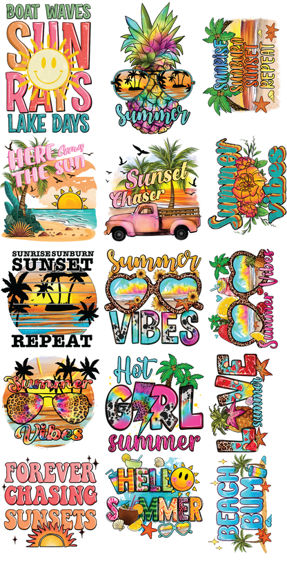 Summer 30"X60" Pre-Made Gang Sheet