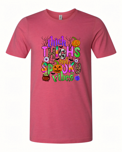 Thick Thighs & Spooky Vibes T-Shirt