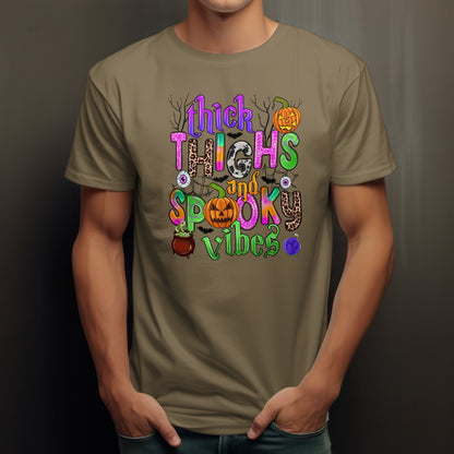 Thick Thighs & Spooky Vibes T-Shirt